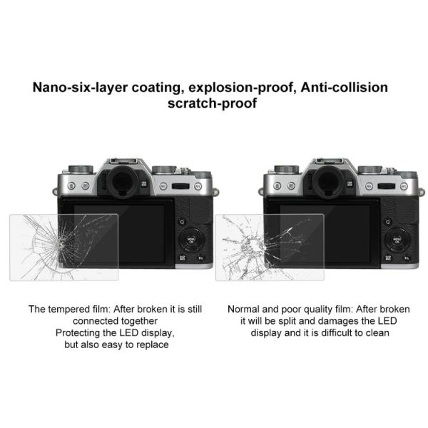 PULUZ 2.5D 9H Tempered Glass Film for Fujifilm X-T10, Compatible with Fujifilm X-A1 / X-A2 / X-M1 / X30 / X-T20 / X-E3, Nikon S2, Casio ZS240 / ZS210 / ZS190 - Image 7
