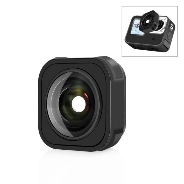PULUZ Max Lens Mod Wide Angle Lens for GoPro Hero13 Black / Hero12 Black / Hero11 Black / HERO10 Black / HERO9 Black (Black)