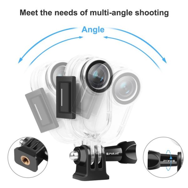 PULUZ 30m Underwater Waterproof Housing Protective Case for Insta360 GO 2, with Base Adapter & Screw (Transparent) - Image 4