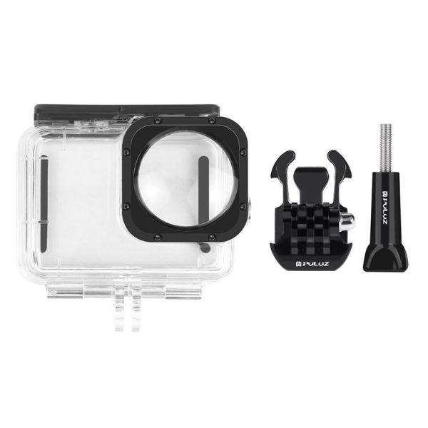 PULUZ 40m Waterproof Housing Protective Case with Buckle Basic Mount & Screw for GoPro HERO12 Black / 11 Black / 11 Black Mini / 10 Black / 9 Black Max Lens Mod (Transparent) - Image 7