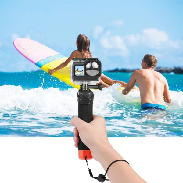 PULUZ Floating Foam Hand Grip Buoyancy Rods with Strap & Quick-release Base for GoPro, Insta360, DJI and Other Action Cameras (Orange) - Image 6