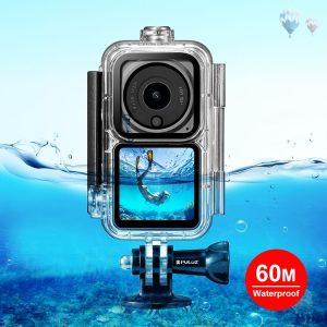 PULUZ 60m Waterproof Housing Diving Case for DJI Action 2 Camera Unit / Action 2 Power Combo / Action 2 Dual-Screen Combo (Transparent)
