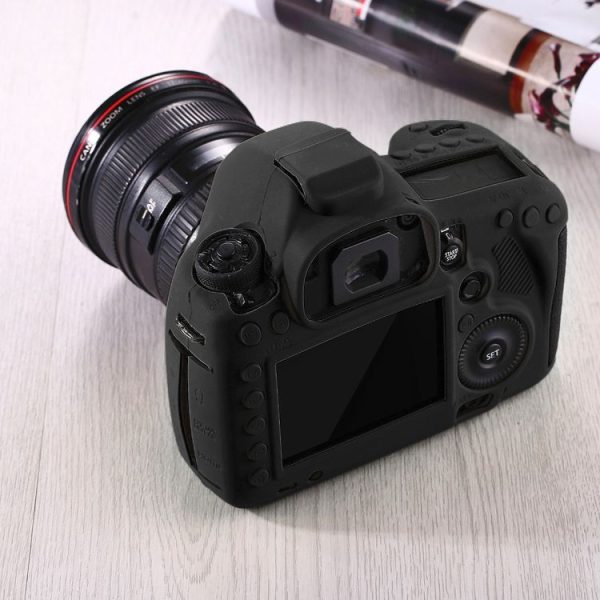 PULUZ Soft Silicone Protective Case for Canon EOS 5D Mark III / 5D3 (Black) - Image 11