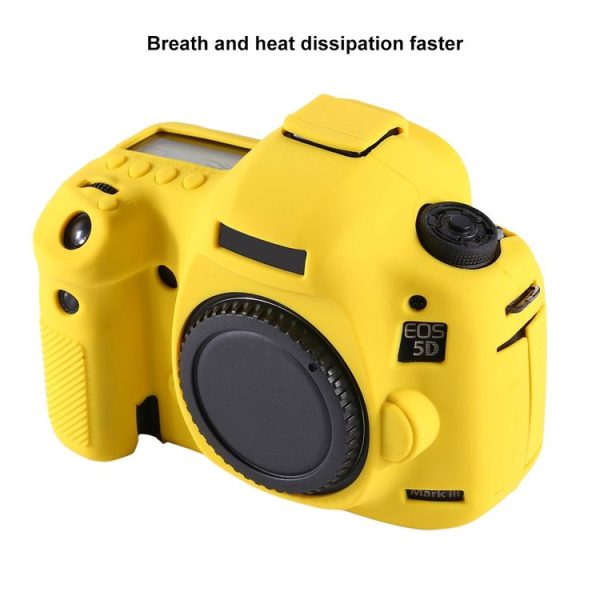 PULUZ Soft Silicone Protective Case for Canon EOS 5D Mark IV (Yellow) - Image 5
