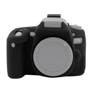 PULUZ Soft Silicone Protective Case for Canon EOS 77D (Black)