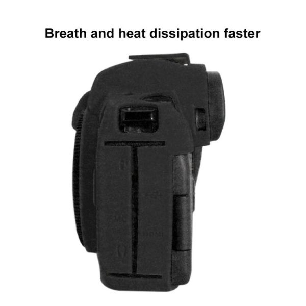 PULUZ Soft Silicone Protective Case for Canon EOS R (Black) - Image 6