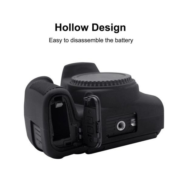 PULUZ Soft Silicone Protective Case for Canon EOS 850D (Black) - Image 7