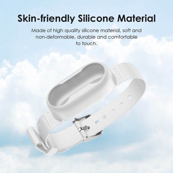 Insta360 GO 3 / GO 3S PULUZ Camera Silicone Case Wristband Bicycle Strap Extension Mount (White) - Image 2