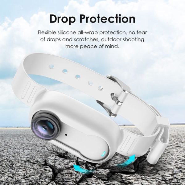Insta360 GO 3 / GO 3S PULUZ Camera Silicone Case Wristband Bicycle Strap Extension Mount (White) - Image 3