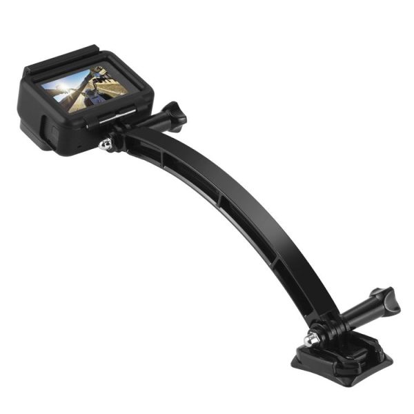 PULUZ Outdoor Motorcycle Cycling Helmet Extension Arm Set for PULUZ Action Sports Cameras Jaws Flex Clamp Mount for GoPro, Insta360, DJI and Other Action Cameras - Image 3