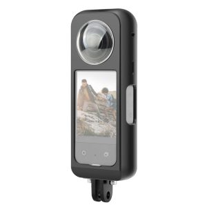 Insta360 X3 PULUZ Metal Protective Cage Rig Housing Frame with Lens Protector (Black)