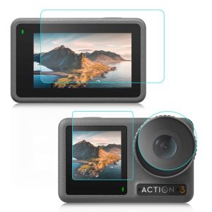 DJI Osmo Action 3 PULUZ 3-in-1 Lens Front and Back Screen Tempered Glass Explosion-proof Film