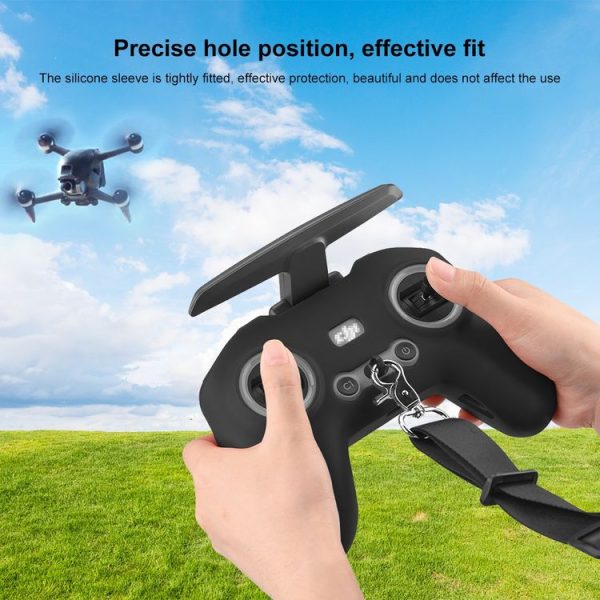DJI FPV Combo Remote Control PULUZ Silicone Protective Case (Black) - Image 6