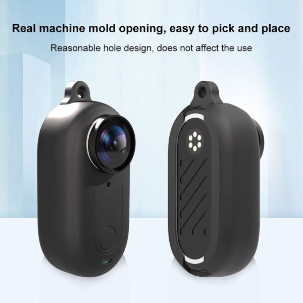 Insta360 GO 3 PULUZ Camera Silicone Case with Lens Cover (Black) - Image 4