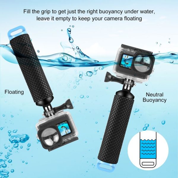 PULUZ Floating Handle Hand Grip Buoyancy Rods for Phones / Action Cameras (Black) - Image 4