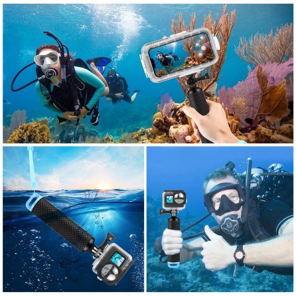 PULUZ Floating Handle Hand Grip Buoyancy Rods for Phones / Action Cameras (Black) - Image 6