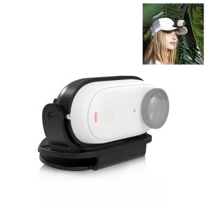 Insta360 GO3 / GO 3S PULUZ Easy Clip Hat Clip Quick Release Clamp Magnetic Frame Fixed Mount (Black)
