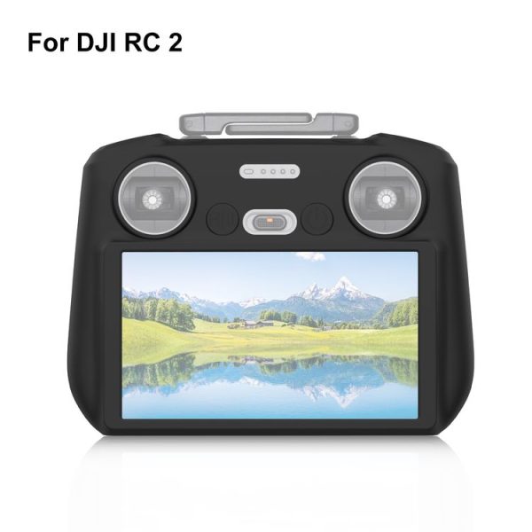 DJI Mini 4 Pro / Air 3 Remote Control / DJI RC 2 with Screen PULUZ Silicone Protective Case (Black)