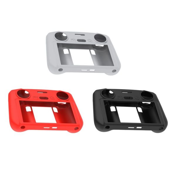DJI Mini 4 Pro / Air 3 Remote Control / DJI RC 2 with Screen PULUZ Silicone Protective Case (Black) - Image 8
