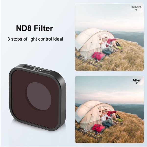 PULUZ Action Camera ND8 Lens Filter For GoPro HERO13 Black / 12 Black / 11 Black / 11 Black Mini / 10 Black / 9 Black - Image 5
