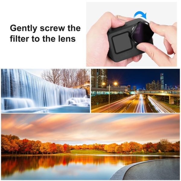 PULUZ Action Camera ND32 Lens Filter For GoPro HERO13 Black / 12 Black / 11 Black / 11 Black Mini / 10 Black / 9 Black - Image 6
