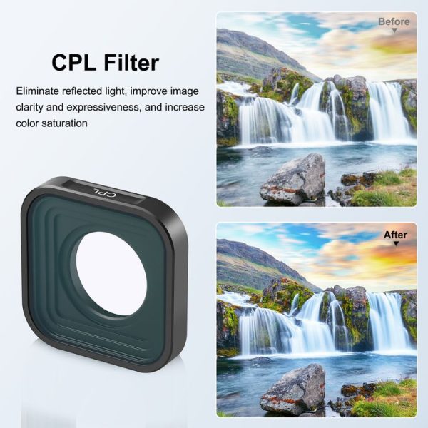 PULUZ Action Camera CPL Lens Filter For GoPro HERO13 Black / 12 Black / 11 Black / 11 Black Mini / 10 Black / 9 Black - Image 6