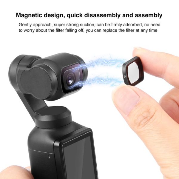 DJI Osmo Pocket 3 PULUZ Magnetic Camera Lens UV Filter - Image 6