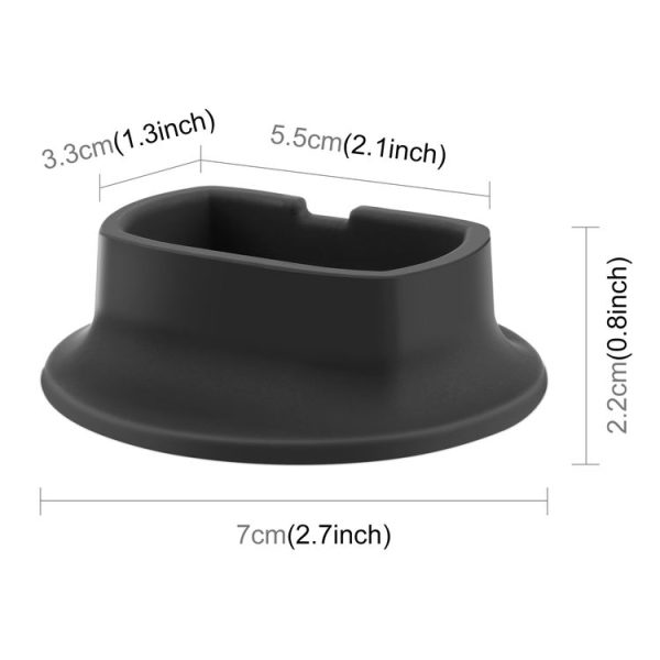 Insta360 X4 PULUZ Silicone Dock Desktop Fixed Base Bracket (Black) - Image 3