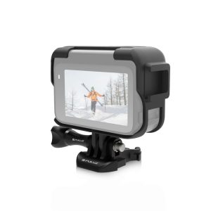 Insta360 Ace Pro PULUZ Plastic Cage Expansion Adapter Frame with Cold Shoe Base (Black)