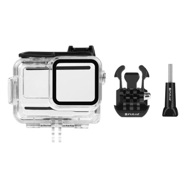 Insta360 Ace Pro PULUZ 60m Underwater Waterproof Housing Case with Base Adapter & Screw (Transparent) - Image 10