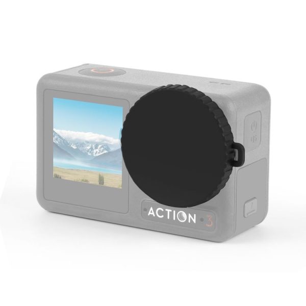 DJI Osmo Action 5 Pro / 4 / 3 PULUZ Silicone Lens Cap (Black)