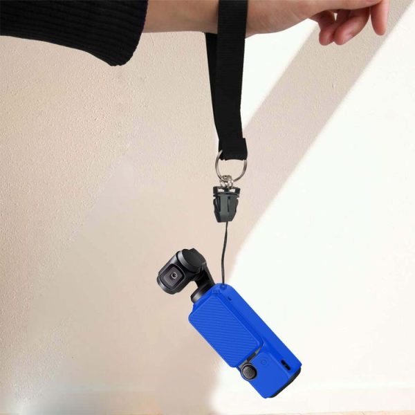 DJI OSMO Pocket 3 PULUZ 2 in 1 Silicone Cover Case Set with Strap (Blue) - Image 8