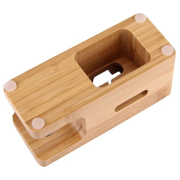 Bamboo Wooden Charger Holder for Apple Watch 38mm & 42mm / iPhone 7 & 7 Plus / iPhone 6 & 6 Plus / iPhone 5 & 5S & 5C - Image 5