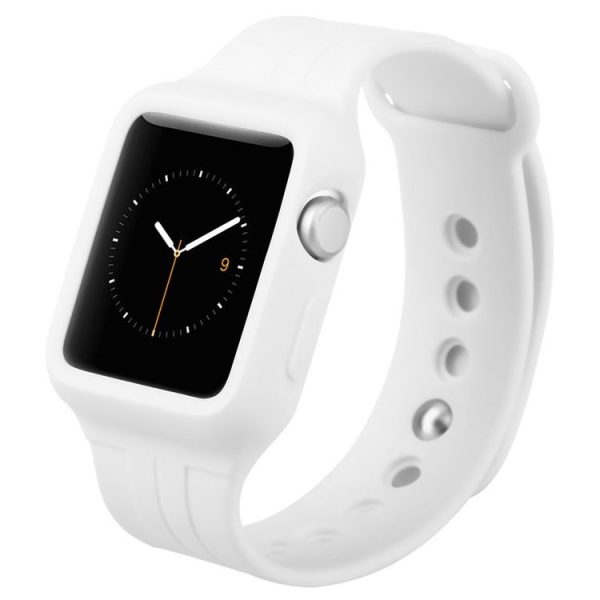 Baseus for Apple Watch Sport 42mm Fresh Color Plus Series Soft TPU Watchband Protective Case (White) - Image 3