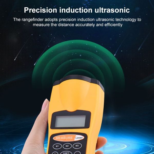 1.8 inch LCD Ultrasonic Distance Measurer With Red Laser Point, CP-3007 (1.5-60 feet) - Image 7
