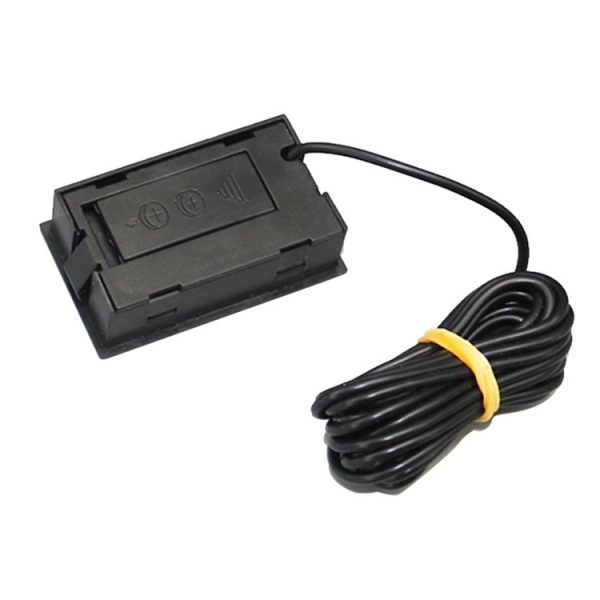 Mini LCD Digital Thermometer for Fridge Freezer, Insert Size 46mm x 26.6mm, Cable Length 1m (Black) - Image 4