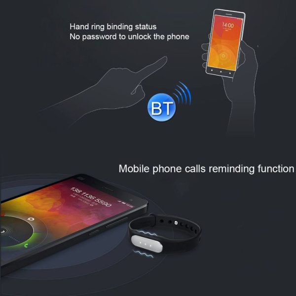 Original Xiaomi 1S Mi Band Light-sensitive Version Bluetooth 4.0 IP67 Waterproof Smart Bracelet with Heart Rate Monitor & Sport Tracker & Sleep Monitor & Call Reminder For Android 4.4 OS and IOS 7.0 or Above Devices (Yellow) - Image 5