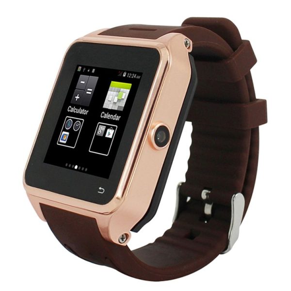 ZGPAX S82 Fashionable and Multifunctional 1.54 inch Dial Bluetooth 4.0 3G WCDMA Android 4.4 Smart Wrist Watch Phone with 2.0M Prepositive Camera and SIM Card Slot, Support Language: English, Russian, Spanish, Portuguese, Italian, French, German, Indonesian, Malay, Dutch, etc (Gold) - Image 3
