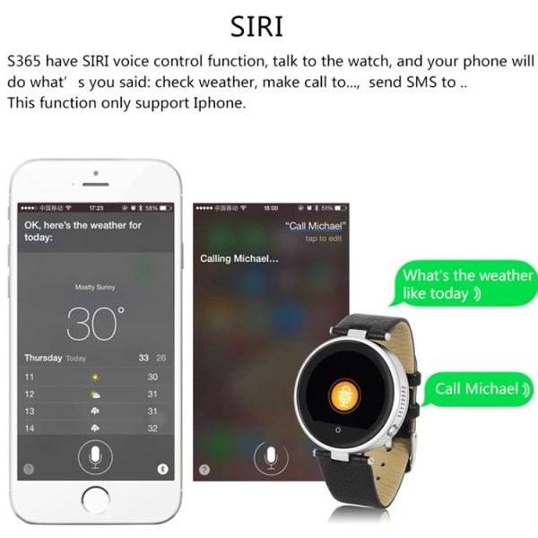 ZGPAX S365 Fashionable and Multifunctional 1.22 inch Dial Bluetooth 4.0 Smart Sync Sports Wrist Watch for iPhone and Android Phone, Support Language: English, Russian, Spanish, Portuguese, Italian, French, German, Arabic, Czech, Dutch, Greek, Indonesia, Farsi etc - Image 18
