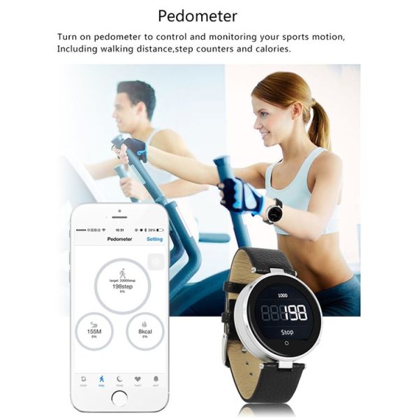 ZGPAX S365 Fashionable and Multifunctional 1.22 inch Dial Bluetooth 4.0 Smart Sync Sports Wrist Watch for iPhone and Android Phone, Support Language: English, Russian, Spanish, Portuguese, Italian, French, German, Arabic, Czech, Dutch, Greek, Indonesia, Farsi etc - Image 19