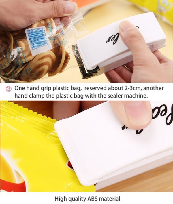 Multi-function Mini Portable Handy Plastic Bag Sealer Sealing Machine (White) - Image 10