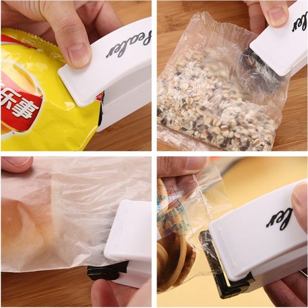 Multi-function Mini Portable Handy Plastic Bag Sealer Sealing Machine (White) - Image 7