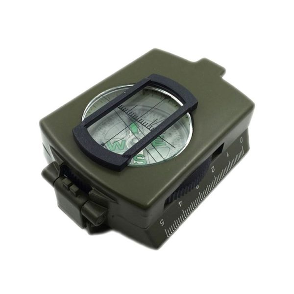 GoldGood DC60-2A Outdoor Multi-function Military Travel Geology Pocket Prismatic American Compass with Luminous Display (Army Green) - Image 4