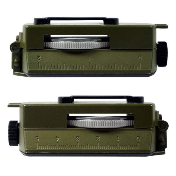 GoldGood DC60-2A Outdoor Multi-function Military Travel Geology Pocket Prismatic American Compass with Luminous Display (Army Green) - Image 6