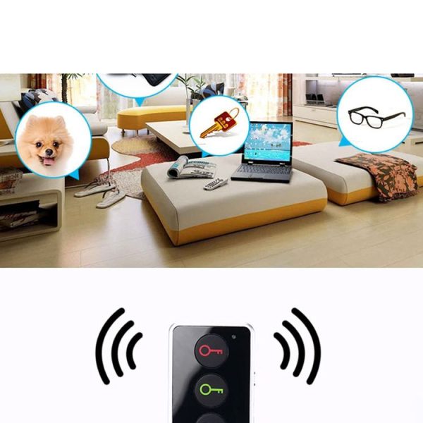 Lenuo Smart Remote Wireless Key Finder with LED Flashlight, 1 RF Transmitter and 4 Receivers (Black) - Image 6