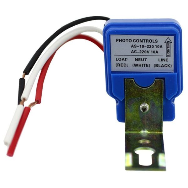 AS-10 220V 10A Waterproof Auto On Off Street Light Sensor Control Switch - Image 2