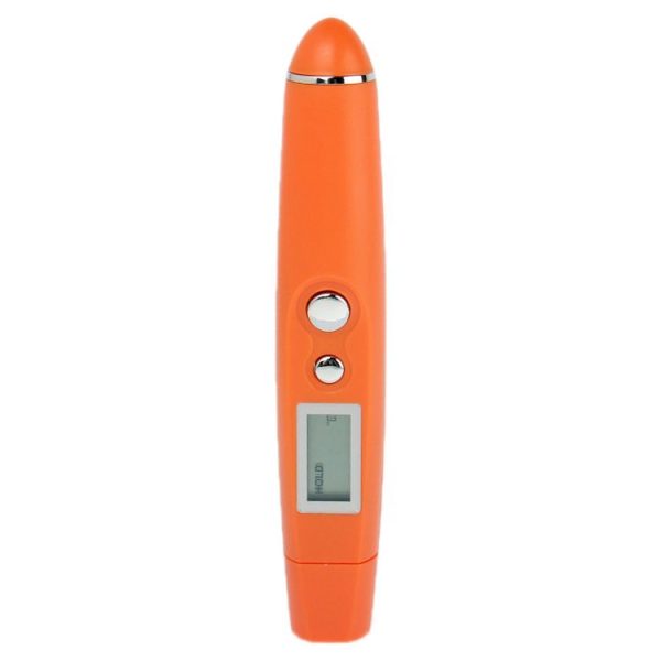 LCD Portable Non-Contact Infrared Thermometer (Orange)