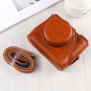 Full Body Camera PU Leather Case Bag with Strap for FUJIFILM X10 / X20 (Brown)