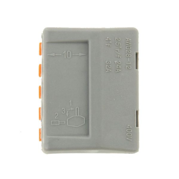 10 PCS Universal Compact 5 Pin Push Clamp Solderless Wire Connector - Image 3