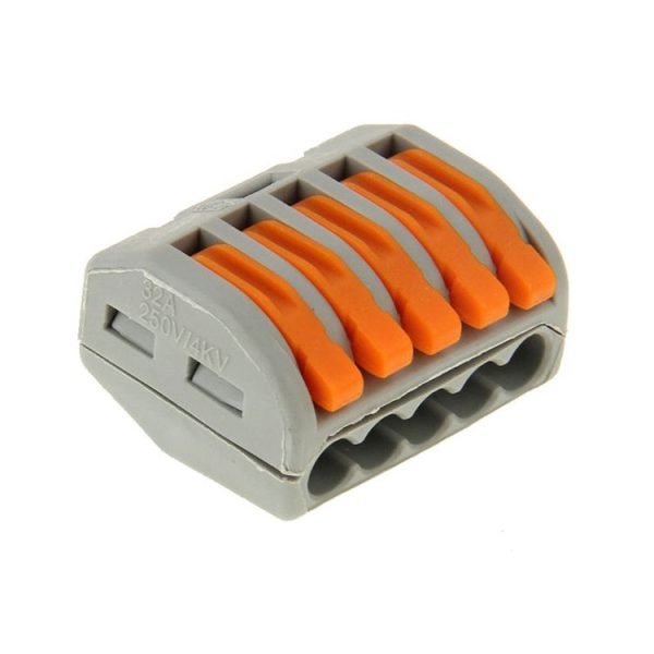 10 PCS Universal Compact 5 Pin Push Clamp Solderless Wire Connector - Image 4